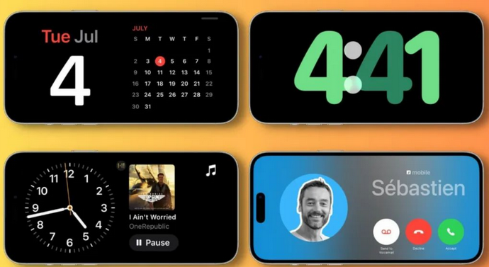 钟楼苹果手机维修分享iOS17横屏充电待机显示有什么好处 