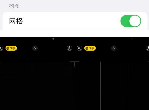 钟楼苹果手机维修网点分享iPhone如何开启九宫格构图功能